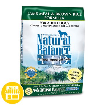 Natural Balance Limited Ingredient Diet Lamb & Brown Rice Dog Food, 26lb