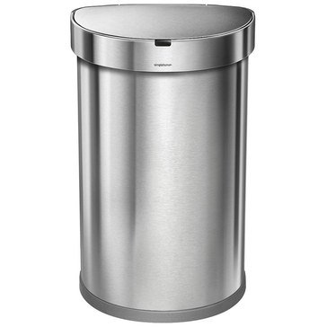 simplehuman 45 Liter Semi-Round Sensor Can with Liner Pocket