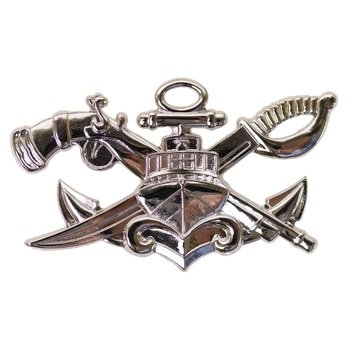 Warfare Badge Full Size SWCC SR  Mirror Finish Silver