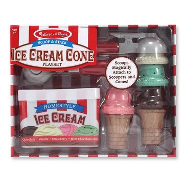 Melissa & Doug Scoop and Stack Ice-Cream Play Food Set