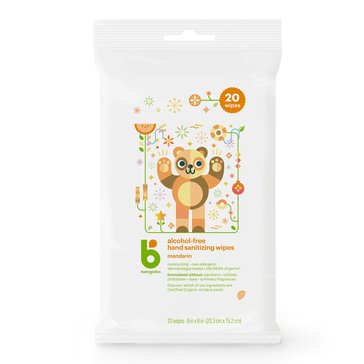 Babyganics Alcohol-Free Hand Sanitizer Wipes - Mandarin, 20ct