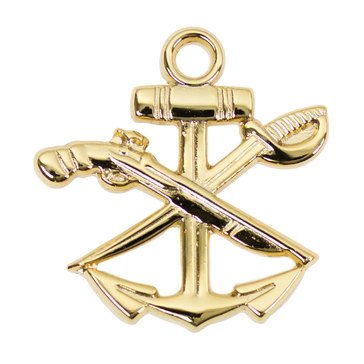 Collar Device Dress  WO5 (SWCC) SURFACE WARFARE COMBAT CREW in Gold 