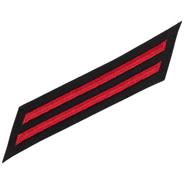 Women's ENLISTED Service Stripe Set-2 on STANDARD Red on Blue SERGE WOOL