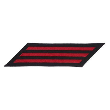 Women's ENLISTED Service Stripe Set-3 on STANDARD Red on Blue SERGE WOOL