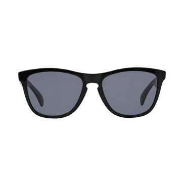 Oakley Men's Frogskins Sunglasses 24-306, Polished Black/ Grey 44mm