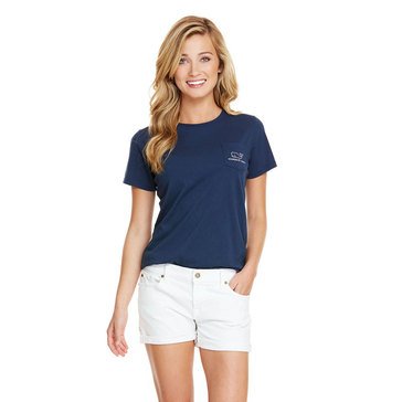 Vineyard Vines Women's Short Sleeve Pocketed Whale Tee