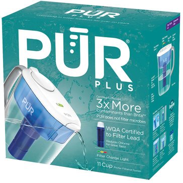 PUR Ultimate 11-Cup Pitcher With LED & Lead Reduction Filter
