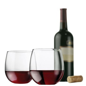 Libbey Vina Stemless Red Wine Glasses, Set of 4