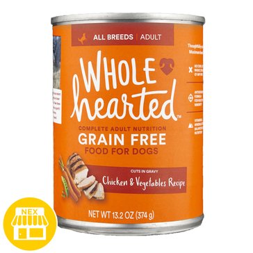 Whole Hearted Grain Free Chicken & Veggie Dog Food, 13.2oz