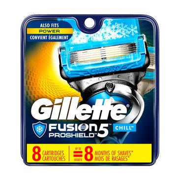 Gillette Fusion 5 Proshield Cartridge Chill 8-Count