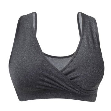 Lamaze Women's Seamless Maternity Sleep Bra in Charcoal