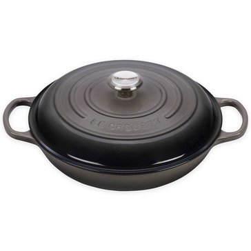 Le Creuset Signature 3.75-Quart Braiser, Oyster