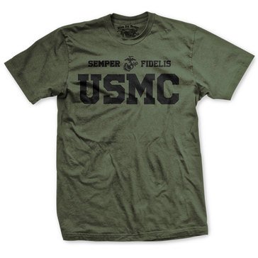 Black Ink Men's USMC Semper Fidelis Classic Tee