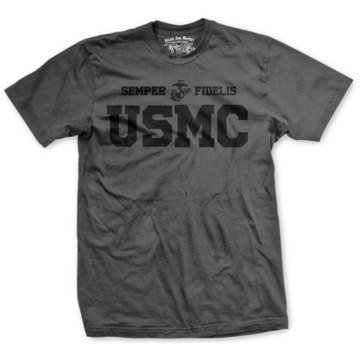 Black Ink Men's USMC Semper Fiselis Classic Tee