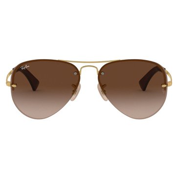 Ray-Ban Unisex Gold/Brown Gradient Sunglasses