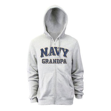Soffe Men's USN Grandpa Fleece Full-Zip Hoodie