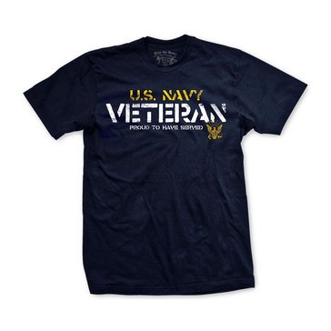 Black Ink Men's USN Veteran Tee