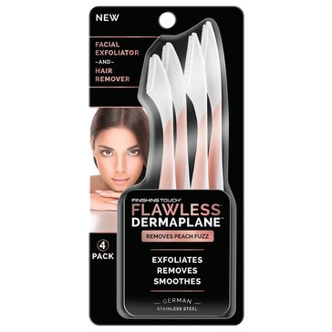 Flawless Dermaplane Facial Exfoliator & Hair Remover 4pk