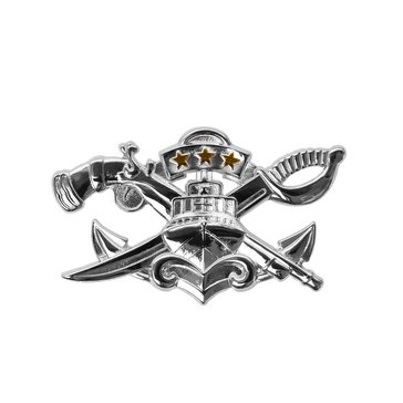 Warfare Badge Miniature SWCC MASTER Mirror Finish Silver