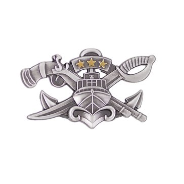 Warfare Badge Miniature SWCC MASTER Oxidized Silver