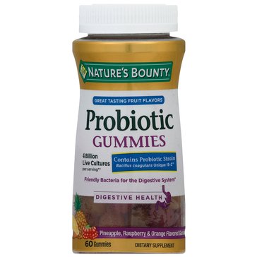Nature's Bounty Probiotic Gummies, 60-count