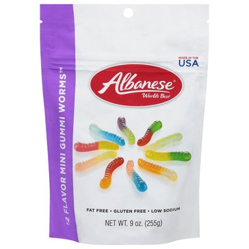 Albanese 12-Flavor Mini Gummi Worms, 9oz