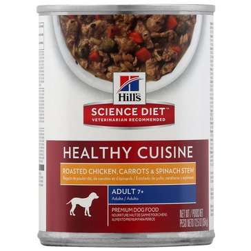 Hill's Science Diet Mature Healthy Cuisine Chicken And Carrots Stew Dog Food, 12.5 oz
