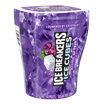 Ice Breakers Cubes Arctic Grape Gum, 3.24oz