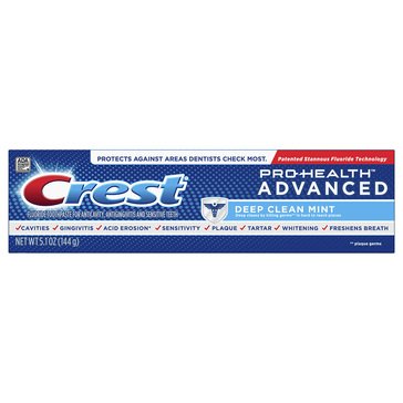 Crest Pro-Health Advanced Deep Clean Mint Toothpaste, 5.1oz