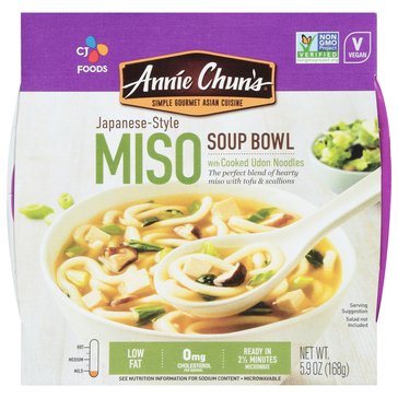 Annie Chun's Miso Tofu and Scallion Noodle Soup Bowl, 5.52oz