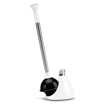 simplehuman White Toilet Plunger
