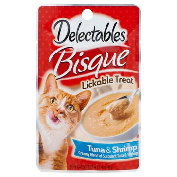 Hartz Delectables Bisque-Tuna Shrimp Cat Food, 1.4 oz
