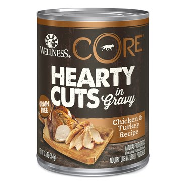 Wellness Dog Core Hearty Cuts Chicken & Turkey Dog Food, 12 oz