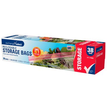 Exchange Select Recloseable Gallon Storage Bags
