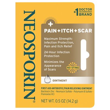 NEOSPORIN Pain + Itch + Scar + Multi-action Ointment, 0.5 oz