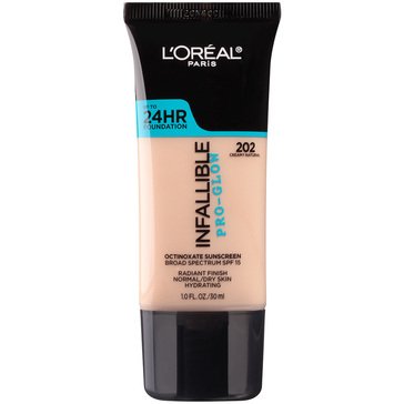 L'Oreal Paris Infallible Pro-Glow SPF Foundation 24HR Coverage Creamy Natural 1 fl oz