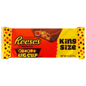 Reese's King Size Peanut Butter Cup Stuffed with Reese's Pieces Big Cup