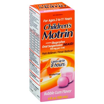 Childrens Motrin Bubble Gum Suspension, 4oz