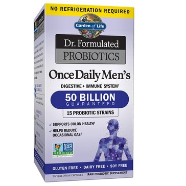 Dr. Formulated Once Daily Men's Digestive & Immune Support Probiotic, 30-count