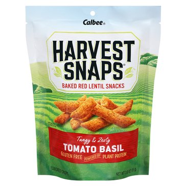 Harvest Snaps Lentil Tomato Basil Snack Crisps, 3oz