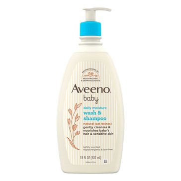 Aveeno Baby Wash & Shampoo 18 oz