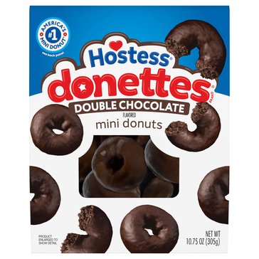 Hostess Double Chocolate Donettes, 10.75oz
