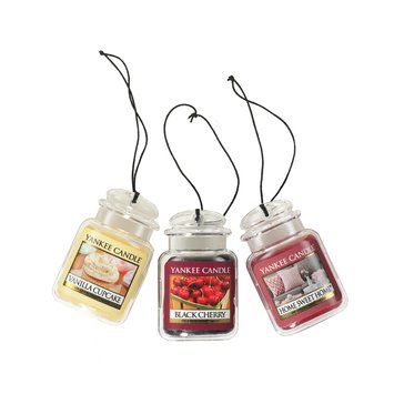 Yankee Candle Vanilla Cupcake, Home Sweet Home & Black Cherry 3-pack Ultimate Car Jar