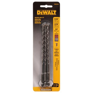Dewalt 3-Pack Mpact Masory Bit Set