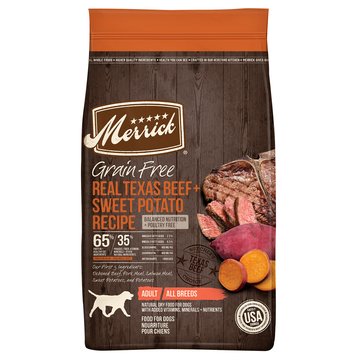Merrick Grain Free Real Texas Beef Sweet Potato