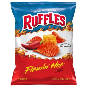 Ruffles Flamin' Hot Chips, 2.5oz