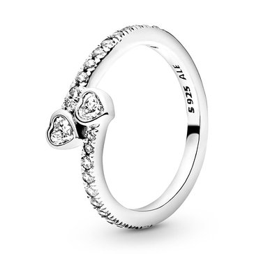 Pandora Forever Hearts Ring, Size 52