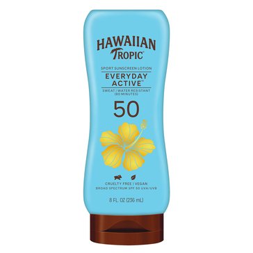 Hawaiian Tropic Island Sport Lotion SPF 50, 8oz