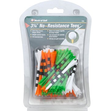 World of Golf 3 1/4 Mixed Line Tees