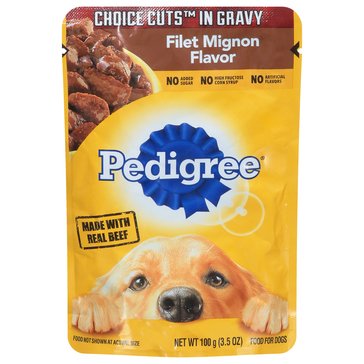 Pedigree Filet Mignon In Gravy Dog Food, 1 count